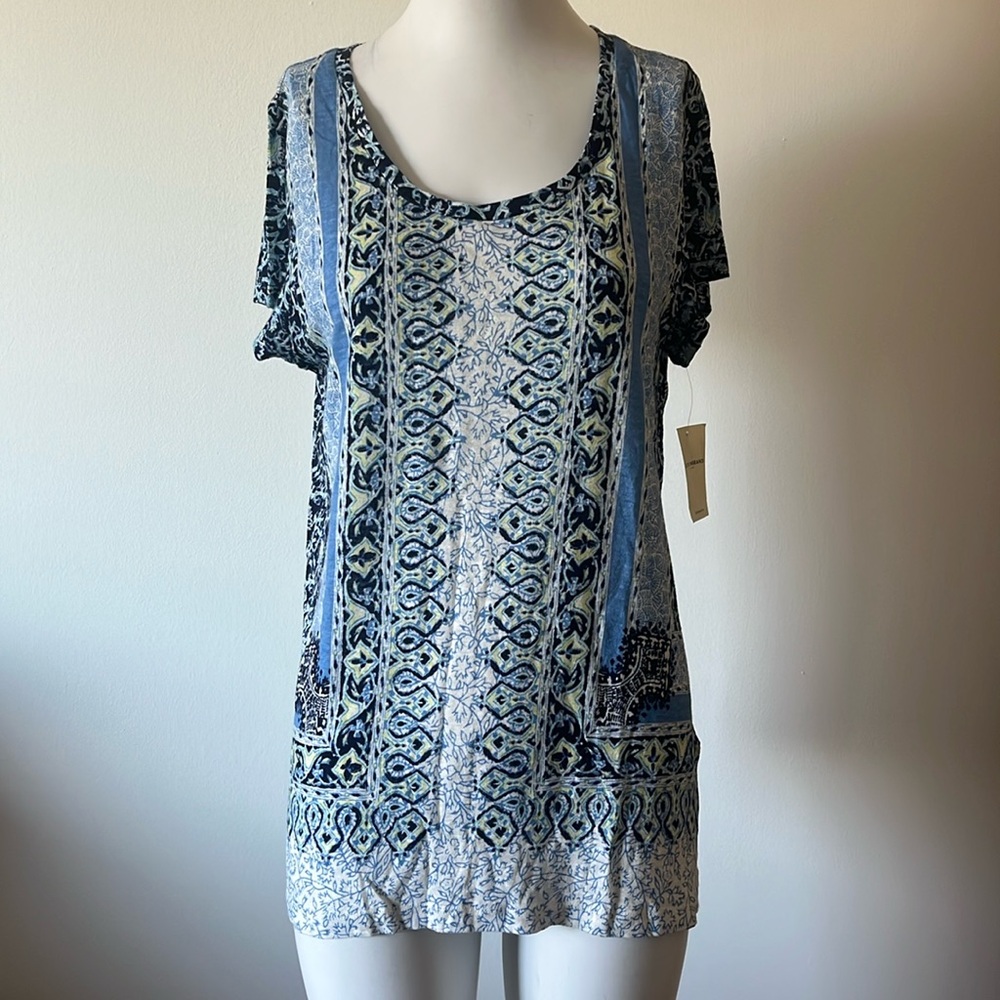 Lucky Brand bohemian Top Size M New With Tag - Picture 2 of 10